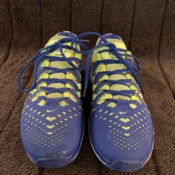 Nike Free Trainer 5.0 V4 Volt Hyper Blue - Picture 2 of 3